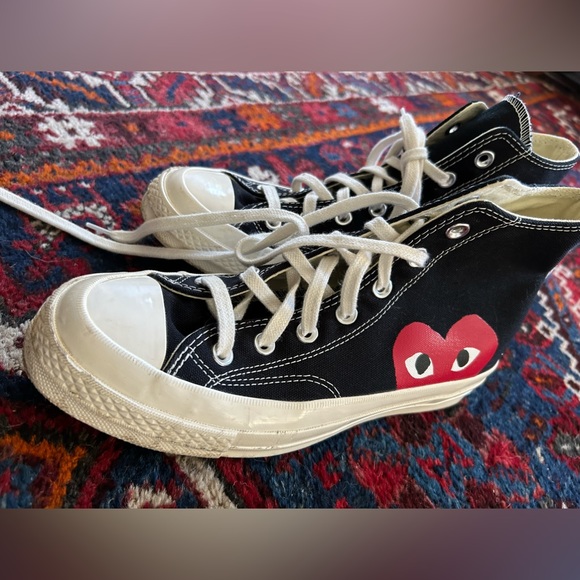 Converse Black and White High-Top Sneakers - Picture 2 of 9